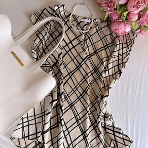 Silky New York & Company Geometric Blouse